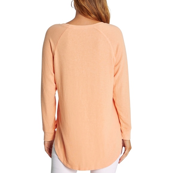 Wildfox Dreams Haley Apricot Wash Raglan Long Sleeve Top - Picture 5 of 7